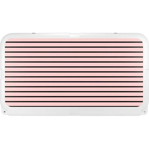 Pink and Black Stripes YETI Tundra 75 Hard Cooler Skin