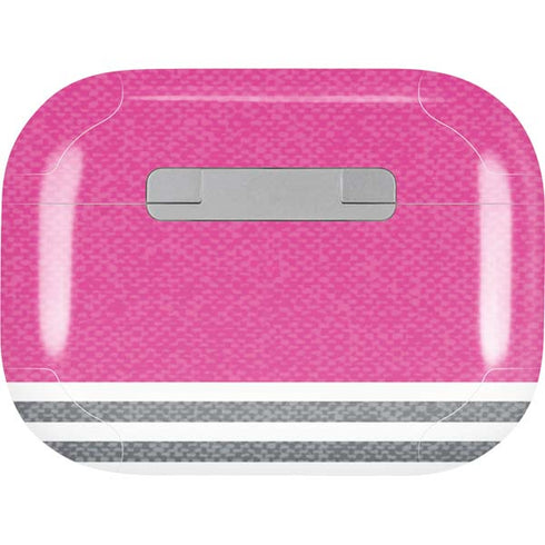 Pink and Grey Stripes AirPods Pro 2nd Gen Skin