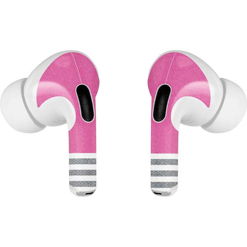 Pink and Grey Stripes AirPods Pro 2nd Gen Skin