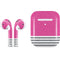 Pink and Grey Stripes Apple AirPods 2 Skin