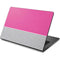 Pink and Grey Stripes Dell Chromebook Skin
