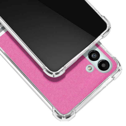 Pink and Grey Stripes Galaxy A13 5G Clear Case