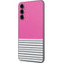 Pink and Grey Stripes Galaxy A14 5G Skin