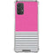 Pink and Grey Stripes Galaxy A32 5G Clear Case
