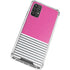 Pink and Grey Stripes Galaxy A32 5G Clear Case