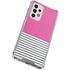 Pink and Grey Stripes Galaxy A53 5G Clear Case