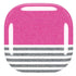Pink and Grey Stripes Galaxy Buds Live Skin