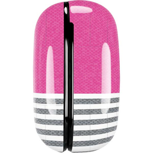 Pink and Grey Stripes Galaxy Buds Live Skin