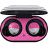 Pink and Grey Stripes Galaxy Buds Skin