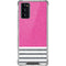 Pink and Grey Stripes Galaxy Note20 5G Clear Case