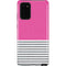 Pink and Grey Stripes Galaxy Note20 5G Pro Case
