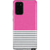 Pink and Grey Stripes Galaxy Note20 5G Pro Case