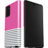 Pink and Grey Stripes Galaxy Note20 5G Pro Case