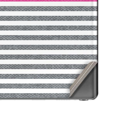 Pink and Grey Stripes Galaxy Note20 5G Skin
