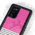Pink and Grey Stripes Galaxy Note20 5G Waterproof Case