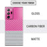 Pink and Grey Stripes Galaxy Note20 Ultra 5G Skin