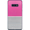 Pink and Grey Stripes Galaxy S10e Skin