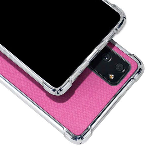 Pink and Grey Stripes Galaxy S20 FE Clear Case