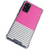 Pink and Grey Stripes Galaxy S20 FE Clear Case