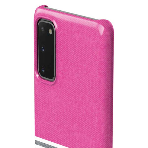 Pink and Grey Stripes Galaxy S20 Lite Case