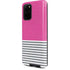 Pink and Grey Stripes Galaxy S20 Plus Pro Case
