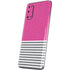 Pink and Grey Stripes Galaxy S20 Skin