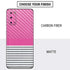 Pink and Grey Stripes Galaxy S20 Skin