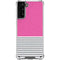 Pink and Grey Stripes Galaxy S21 Plus 5G Clear Case