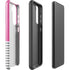 Pink and Grey Stripes Galaxy S21 Plus 5G Pro Case