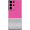 Pink and Grey Stripes Galaxy S21 Ultra 5G Skin