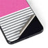 Pink and Grey Stripes Galaxy S22 Plus Skin