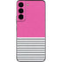 Pink and Grey Stripes Galaxy S22 Skin