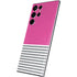 Pink and Grey Stripes Galaxy S22 Ultra Skin