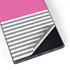 Pink and Grey Stripes Galaxy S22 Ultra Skin