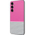 Pink and Grey Stripes Galaxy S23 FE Skin
