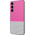 Pink and Grey Stripes Galaxy S23 Plus Skin
