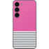 Pink and Grey Stripes Galaxy S23 Skin
