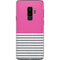 Pink and Grey Stripes Galaxy S9 Plus Skin