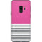 Pink and Grey Stripes Galaxy S9 Skin
