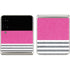 Pink and Grey Stripes Galaxy Z Flip3 5G Skin