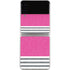 Pink and Grey Stripes Galaxy Z Flip3 5G Skin