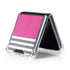 Pink and Grey Stripes Galaxy Z Flip5 5G Clear Case
