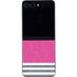 Pink and Grey Stripes Galaxy Z Flip5 5G Skin