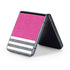 Pink and Grey Stripes Galaxy Z Flip5 5G Skin