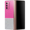 Pink and Grey Stripes Galaxy Z Fold2 5G Skin