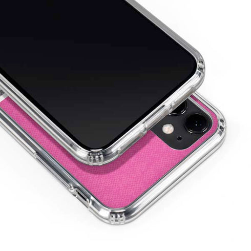 Pink and Grey Stripes iPhone 11 Clear Case