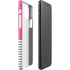 Pink and Grey Stripes iPhone 11 Pro Max Lite Case