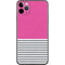 Pink and Grey Stripes iPhone 11 Pro Max Skin