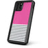 Pink and Grey Stripes iPhone 11 Pro Max Waterproof Case