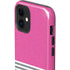 Pink and Grey Stripes iPhone 12 Impact Case